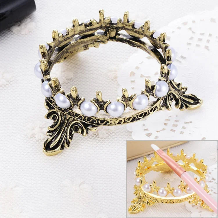 Giá đựng ngọc trai di động, giá đỡ công cụ hợp kim trang trí nhà mới lạ, giá đỡ cọ vẽ móng tay