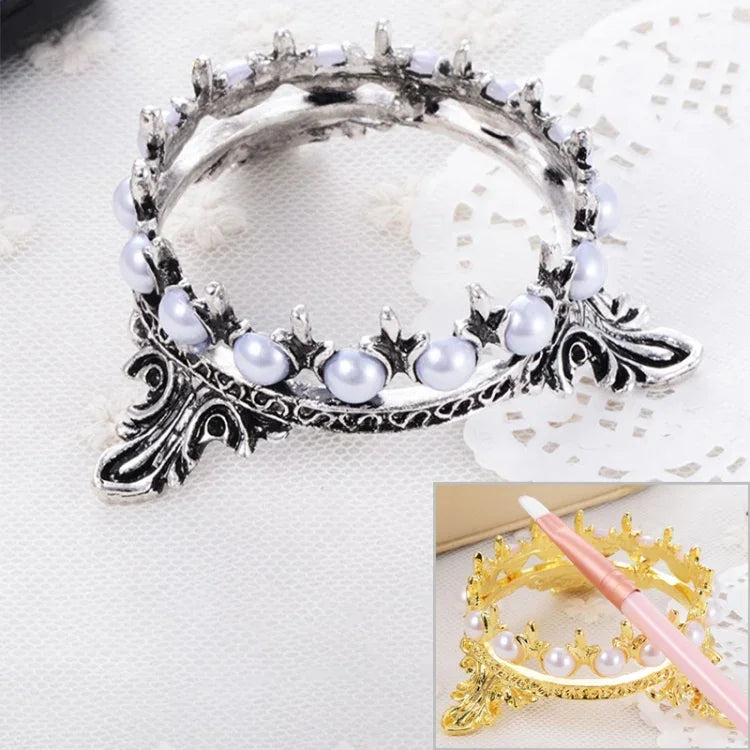 Giá đựng ngọc trai di động, giá đỡ công cụ hợp kim trang trí nhà mới lạ, giá đỡ cọ vẽ móng tay