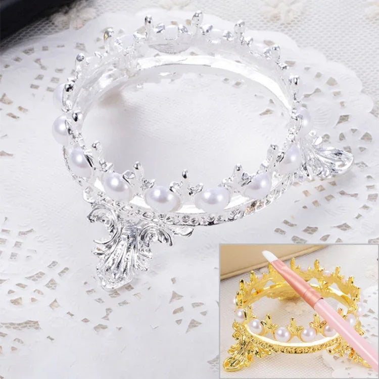 Giá đựng ngọc trai di động, giá đỡ công cụ hợp kim trang trí nhà mới lạ, giá đỡ cọ vẽ móng tay
