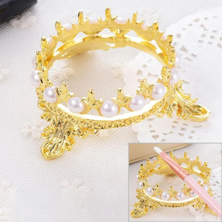 Giá đựng ngọc trai di động, giá đỡ công cụ hợp kim trang trí nhà mới lạ, giá đỡ cọ vẽ móng tay