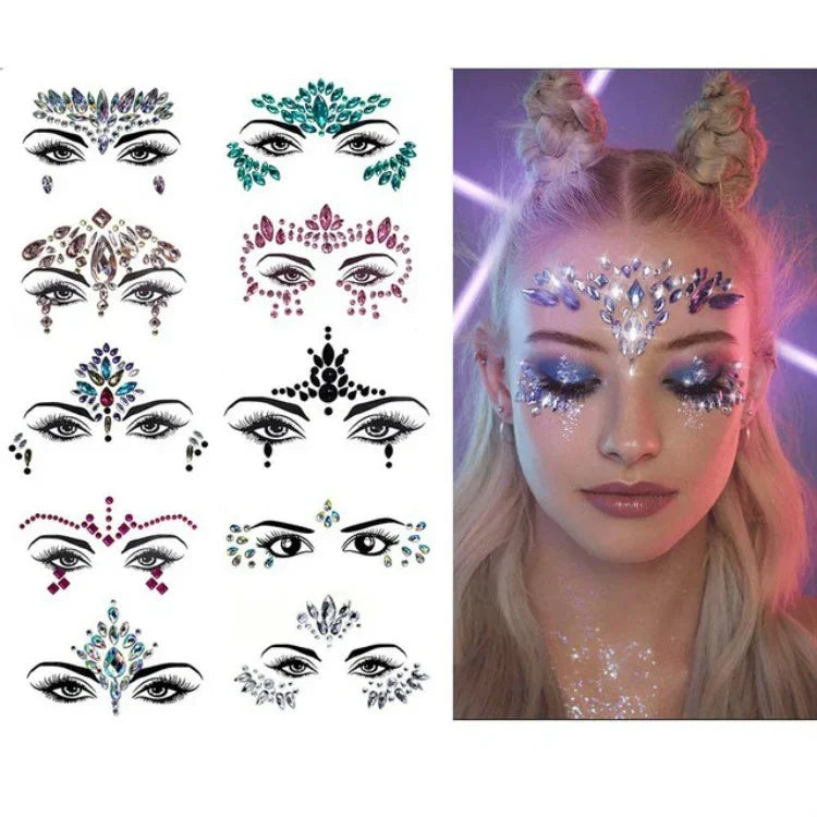 3 miếng dán mặt acrylic trang điểm mặt nạ xanh trán, YT-46, YT-47, YT-48, YT-49, YT-50, YT-51, YT-52, YT-53-01, YT-53-02, YT-54, YT-55, YT-56, YT-57, YT-59, YT-60, YT-61, YT-65, YT-66, YT-67, YT-68, YT-69