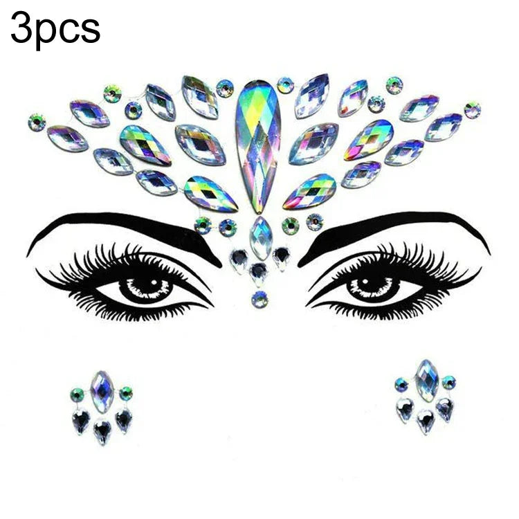 3 miếng dán mặt acrylic trang điểm mặt nạ xanh trán, YT-46, YT-47, YT-48, YT-49, YT-50, YT-51, YT-52, YT-53-01, YT-53-02, YT-54, YT-55, YT-56, YT-57, YT-59, YT-60, YT-61, YT-65, YT-66, YT-67, YT-68, YT-69