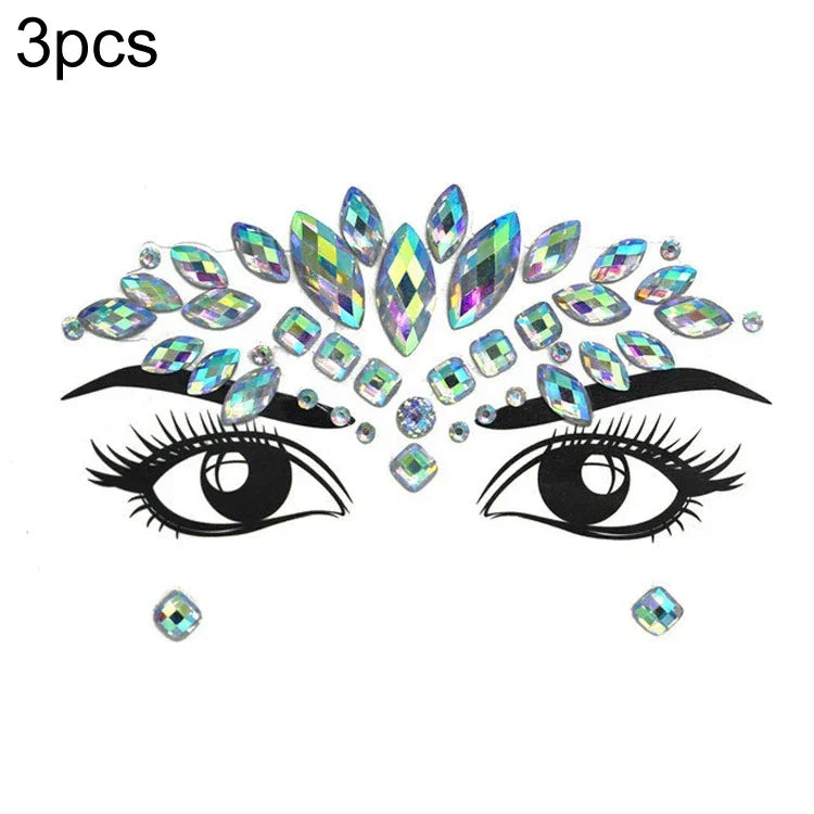 3 miếng dán mặt acrylic trang điểm mặt nạ xanh trán, YT-46, YT-47, YT-48, YT-49, YT-50, YT-51, YT-52, YT-53-01, YT-53-02, YT-54, YT-55, YT-56, YT-57, YT-59, YT-60, YT-61, YT-65, YT-66, YT-67, YT-68, YT-69