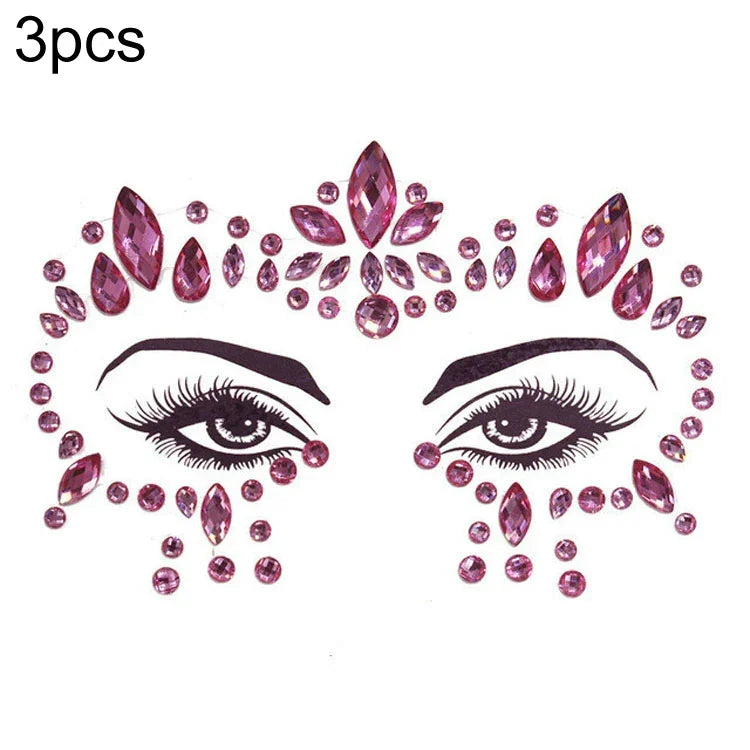 3 miếng dán mặt acrylic trang điểm mặt nạ xanh trán, YT-46, YT-47, YT-48, YT-49, YT-50, YT-51, YT-52, YT-53-01, YT-53-02, YT-54, YT-55, YT-56, YT-57, YT-59, YT-60, YT-61, YT-65, YT-66, YT-67, YT-68, YT-69