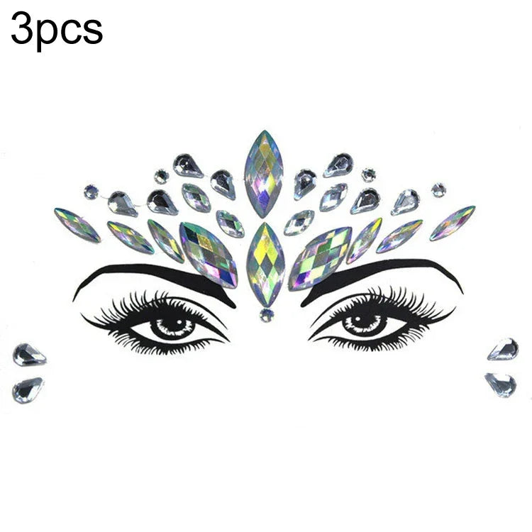3 miếng dán mặt acrylic trang điểm mặt nạ xanh trán, YT-46, YT-47, YT-48, YT-49, YT-50, YT-51, YT-52, YT-53-01, YT-53-02, YT-54, YT-55, YT-56, YT-57, YT-59, YT-60, YT-61, YT-65, YT-66, YT-67, YT-68, YT-69