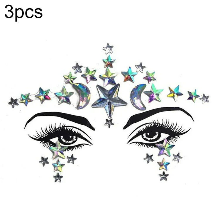 3 miếng dán mặt acrylic trang điểm mặt nạ xanh trán, YT-46, YT-47, YT-48, YT-49, YT-50, YT-51, YT-52, YT-53-01, YT-53-02, YT-54, YT-55, YT-56, YT-57, YT-59, YT-60, YT-61, YT-65, YT-66, YT-67, YT-68, YT-69
