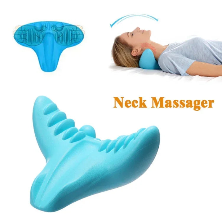 Gối massage bấm huyệt C-Rest cho cổ, vai, cơ bắp, gối bọt nhớ mật độ cao, dụng cụ C-Rest