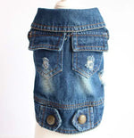 Áo vest denim cá tính cổ điển Quần áo chó thú cưng Áo khoác thú cưng, L, XL, XS, M
