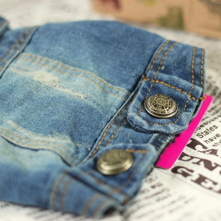 Áo vest denim cá tính cổ điển Quần áo chó thú cưng Áo khoác thú cưng, L, XL, XS, M