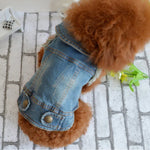 Áo vest denim cá tính cổ điển Quần áo chó thú cưng Áo khoác thú cưng, L, XL, XS, M