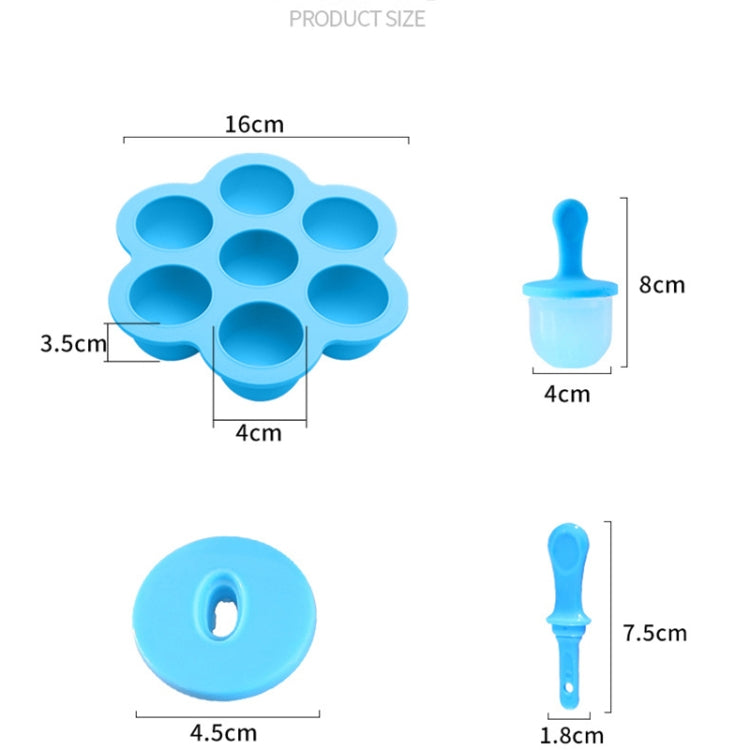 Khuôn silicon làm kem que mini, khuôn làm kem viên, dụng cụ làm đồ ăn bổ sung cho bé tự làm