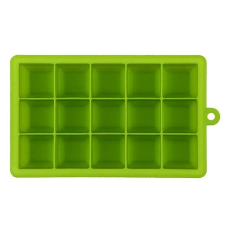 Khuôn làm đá viên lớn 15 ô hình vuông, khay làm đá silicone, làm kem trái cây