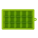 Khuôn làm đá viên lớn 15 ô hình vuông, khay làm đá silicone, làm kem trái cây