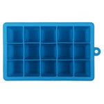 Khuôn làm đá viên lớn 15 ô hình vuông, khay làm đá silicone, làm kem trái cây