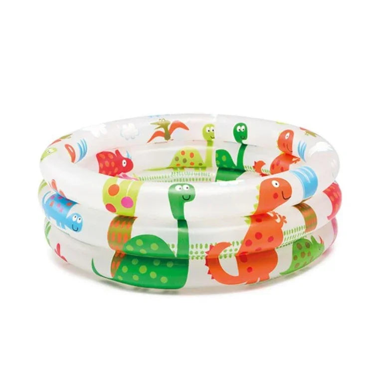 Bể bơi phao hình khủng long hoạt hình cho bé, kích thước: 61 x 22cm, kích thước: 61 x 22cm