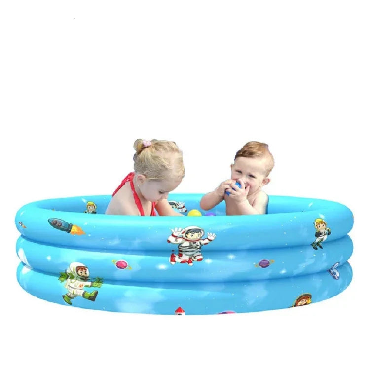 Bể bơi bơm hơi hình tròn ba vòng cho trẻ em trong nhà và ngoài trời, 90 x 30cm, 110 x 30cm
