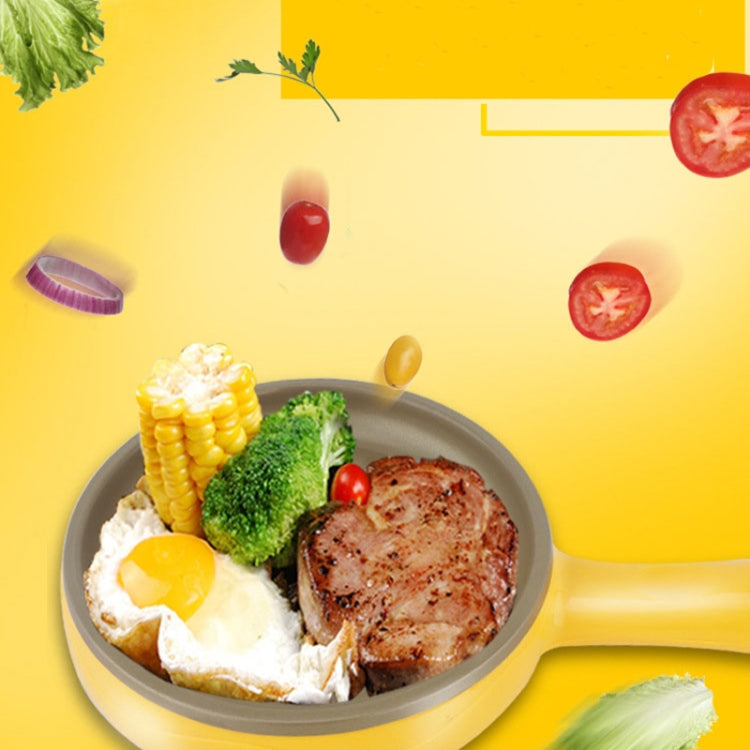 Chảo chiên mini đa năng chống dính, nồi hấp, nồi luộc trứng, chảo chiên đơn màu vàng + xẻng gỗ, chảo chiên đơn màu hồng + xẻng gỗ, chảo chiên đơn màu xanh + xẻng gỗ, gói một lớp màu vàng + xẻng gỗ