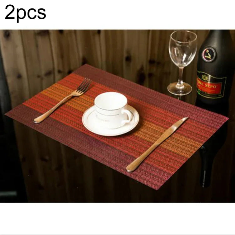Bộ 2 đế lót ly bàn ăn trang trí sáng tạo, thảm trải bàn cà phê, kích thước 45x30cm