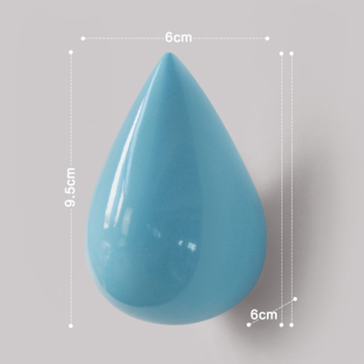 Móc Treo Tường Hình Giọt Nước Sáng Tạo Trang Trí Nhà Cửa, Móc Đơn Bằng Nhựa Resin 3D, Kích Thước Lớn, Kích Thước Nhỏ