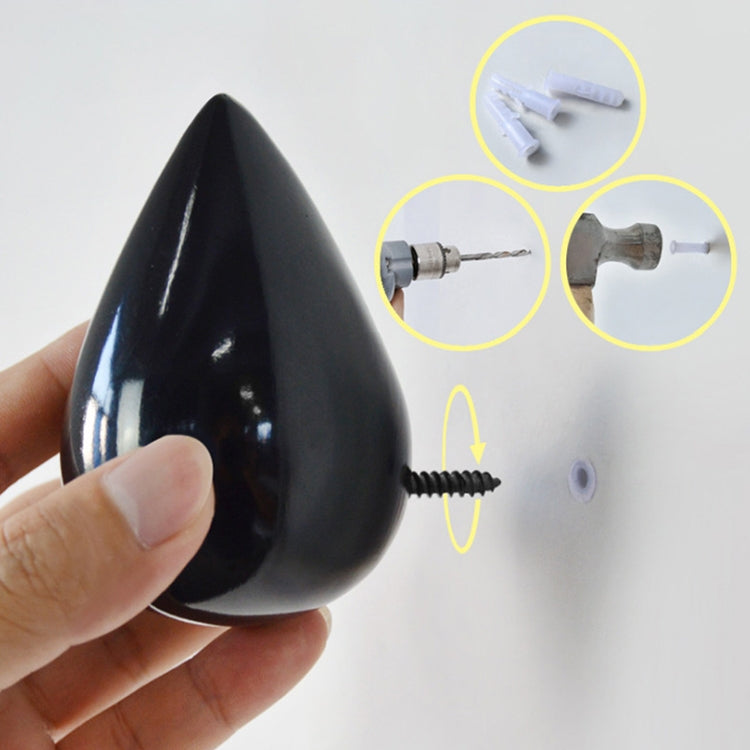 Móc Treo Tường Hình Giọt Nước Sáng Tạo Trang Trí Nhà Cửa, Móc Đơn Bằng Nhựa Resin 3D, Kích Thước Lớn, Kích Thước Nhỏ