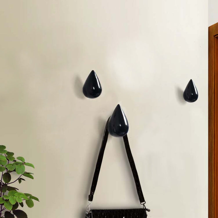Móc Treo Tường Hình Giọt Nước Sáng Tạo Trang Trí Nhà Cửa, Móc Đơn Bằng Nhựa Resin 3D, Kích Thước Lớn, Kích Thước Nhỏ