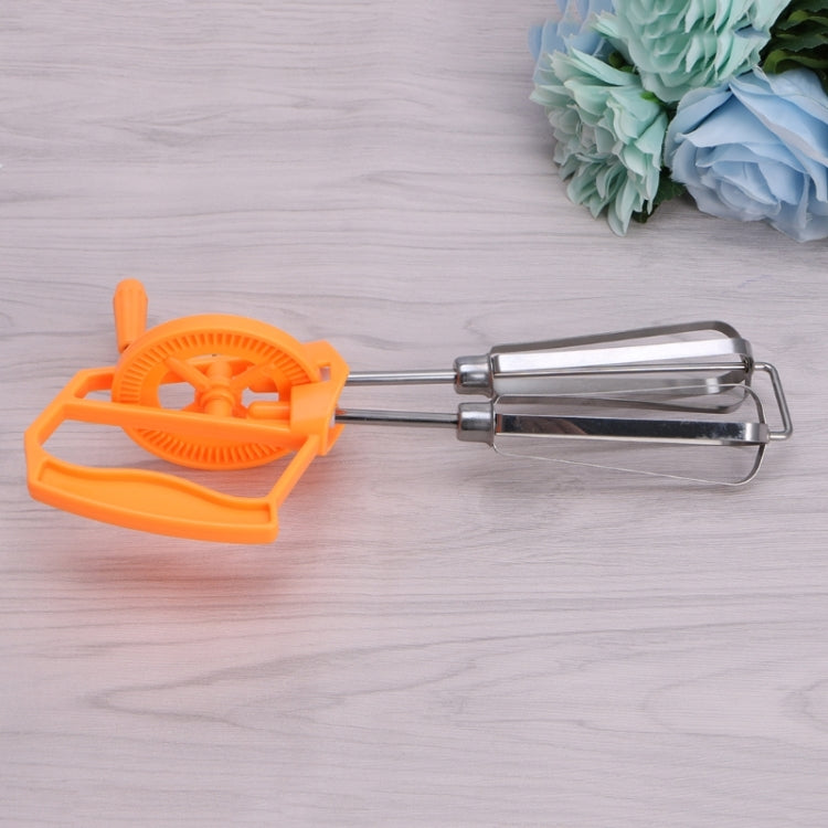 Dụng cụ đánh trứng tay xoay đôi bằng thép không gỉ, máy xay nhà bếp, giao màu ngẫu nhiên