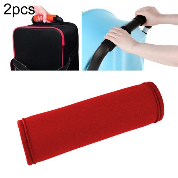 2 chiếc bọc tay cầm vali bằng neoprene thoải mái, bọc tay cầm xe đẩy em bé đa năng, bọc bảo vệ tay cầm vali du lịch, màu xanh dương đa năng, vàng đa năng, đen đa năng, cam đa năng, đỏ đa năng, xanh lá đa năng