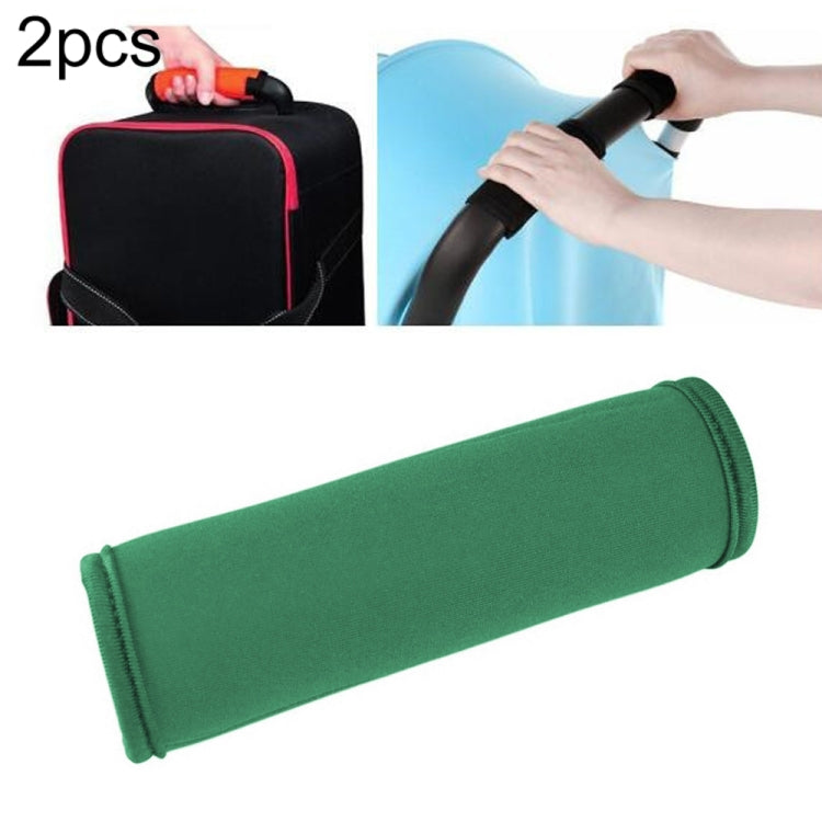 2 chiếc bọc tay cầm vali bằng neoprene thoải mái, bọc tay cầm xe đẩy em bé đa năng, bọc bảo vệ tay cầm vali du lịch, màu xanh dương đa năng, vàng đa năng, đen đa năng, cam đa năng, đỏ đa năng, xanh lá đa năng