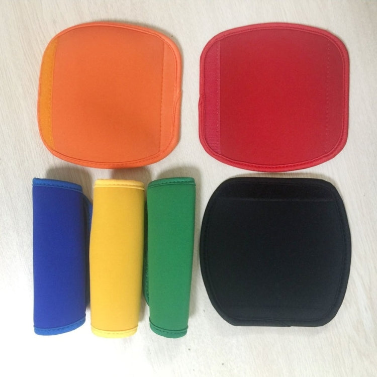 2 chiếc bọc tay cầm vali bằng neoprene thoải mái, bọc tay cầm xe đẩy em bé đa năng, bọc bảo vệ tay cầm vali du lịch, màu xanh dương đa năng, vàng đa năng, đen đa năng, cam đa năng, đỏ đa năng, xanh lá đa năng