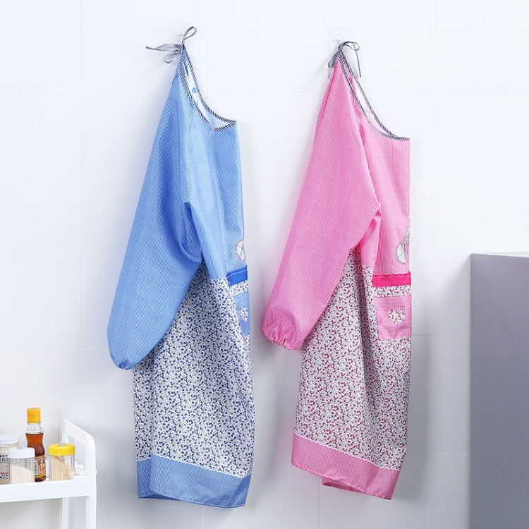 Áo choàng chống bẩn, chống dầu mỡ cho nhà bếp, tạp dề dài tay, màu cà phê, tím, xanh, hồng