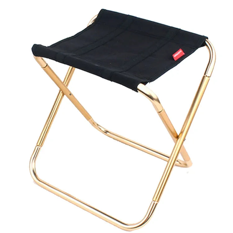 Ghế Gấp Di Động Hợp Kim Nhôm 7075 CLS Lớn Dùng Ngoài Trời BBQ Câu Cá, Kích Thước: 30x25x31cm, CLS Lớn 7075 (Đen)