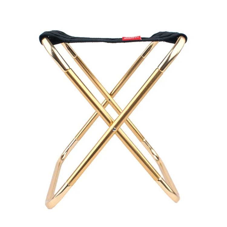 Ghế Gấp Di Động Hợp Kim Nhôm 7075 CLS Lớn Dùng Ngoài Trời BBQ Câu Cá, Kích Thước: 30x25x31cm, CLS Lớn 7075 (Đen)