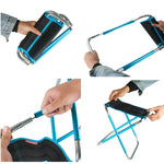 Ghế Gấp Di Động Hợp Kim Nhôm 7075 CLS Lớn Dùng Ngoài Trời BBQ Câu Cá, Kích Thước: 30x25x31cm, CLS Lớn 7075 (Đen)