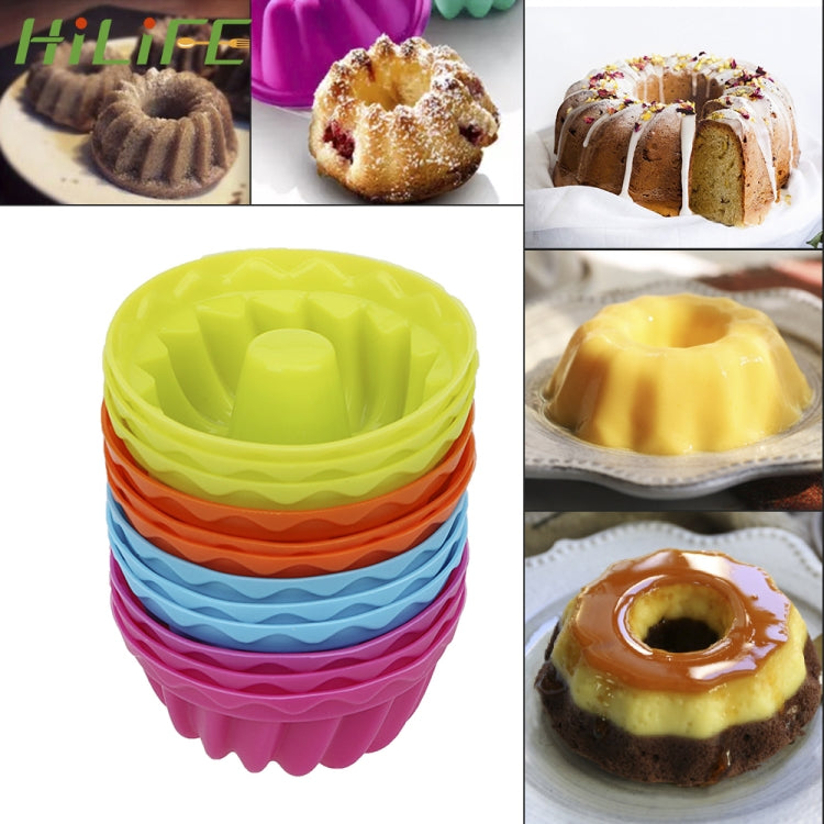 Bộ 12 khuôn thạch hình sợi chỉ silicone làm bánh pudding, cupcake, bánh muffin, bánh donut, hình sợi chỉ