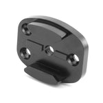 Đế gắn chân máy nhôm nhanh 4 lỗ cho camera thể thao, màu đen, có đai ốc nhúng màu đen