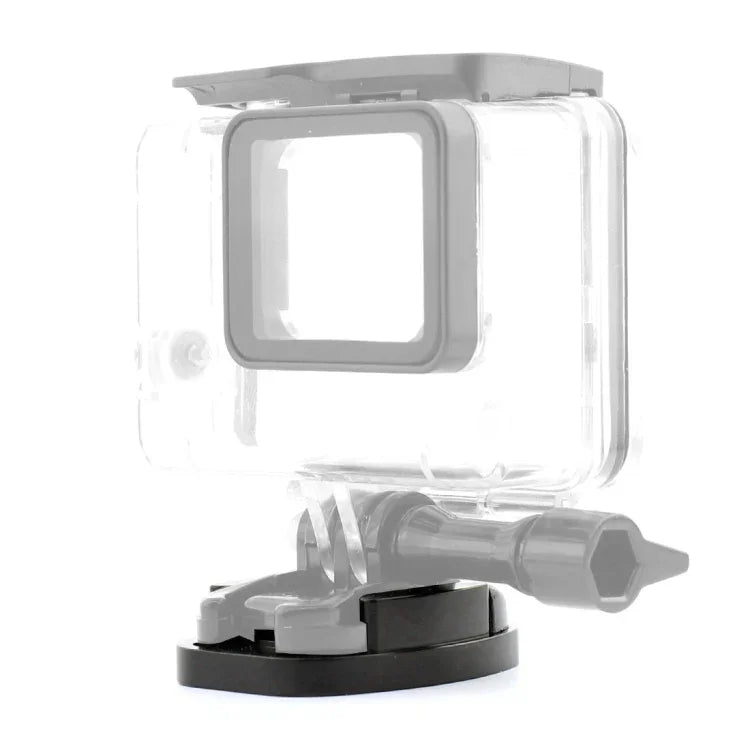 Đế gắn chân máy nhôm nhanh 4 lỗ cho camera thể thao, màu đen, có đai ốc nhúng màu đen