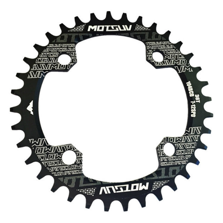 MOTSUV Round Narrow Wide Chainring MTB  Bicycle 104BCD Tooth Plate Parts, Disk 32T, Disk 34T, Disk 36T, Disk 38T, Elliptic plate  32T, Elliptic plate 34T, Elliptic plate 36T, Elliptic plate 38T