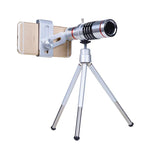 Ống kính telephoto phụ kiện kính thiên văn ngoài trời Bolanke cho điện thoại, kẹp kim loại đa năng, 12X, 18X
