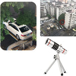 Ống kính telephoto phụ kiện kính thiên văn ngoài trời Bolanke cho điện thoại, kẹp kim loại đa năng, 12X, 18X