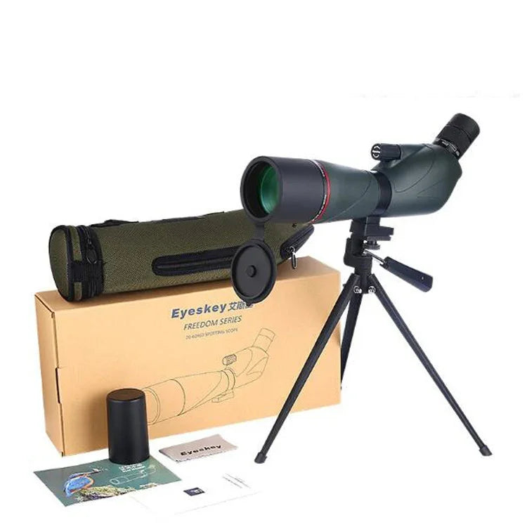 Kính thiên văn đơn zoom 15-45X60, kính đơn độ phân giải cao, ống nhòm ngoài trời xem chim, kính mục tiêu, 15-45X60 xanh lá, 15-45X60 đen