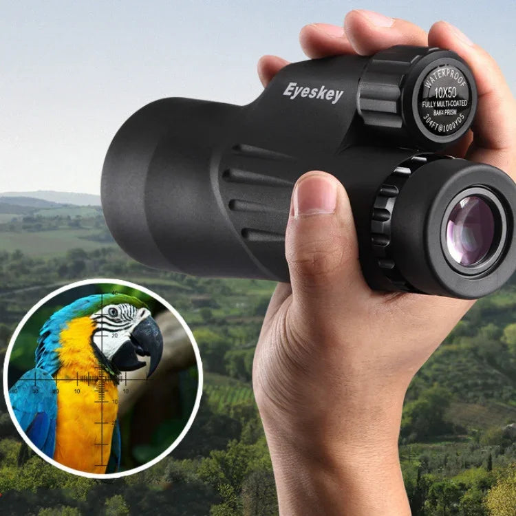 Ống nhòm đơn Eyeskey 10X50 kính thiên văn có thể đo khẩu độ lớn độ phóng đại cao HD mức ánh sáng thấp nhìn ban đêm chống nước, 10X50