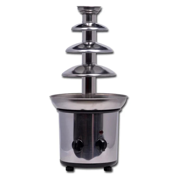 Máy phun socola điện 4 tầng, máy làm socola tan chảy, máy phun socola thác nước, 4 tầng