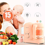 Máy làm thức ăn bổ sung đa năng cho bé, hấp, trộn, xay, máy bổ sung thực phẩm, phích cắm EU