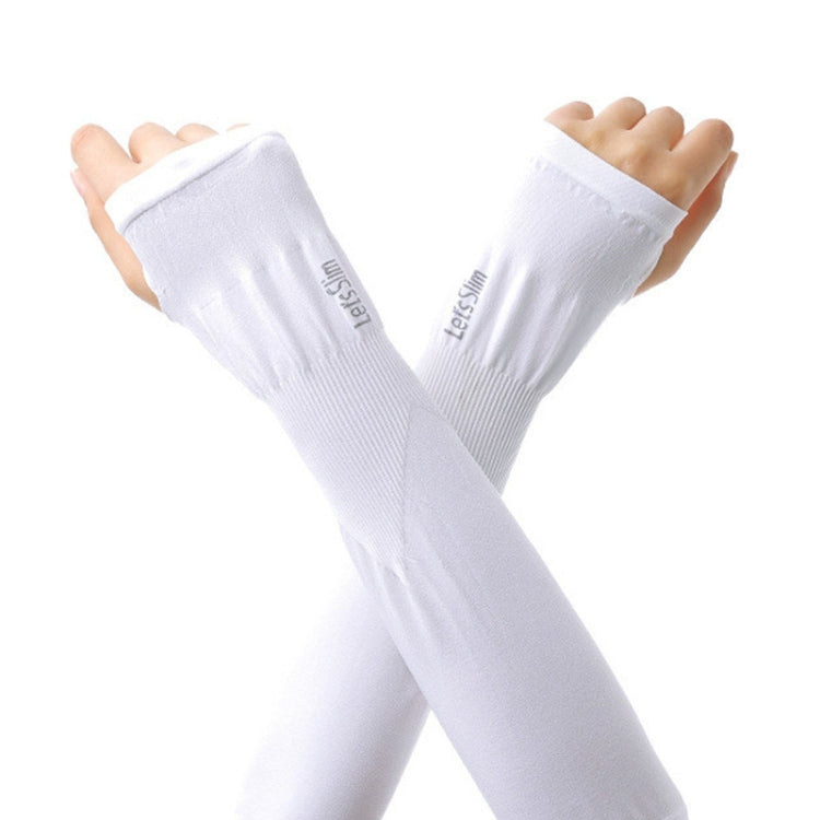 Găng Tay Chống Nắng Bằng Lụa Băng Dài Cho Đạp Xe, Lái Xe Ngoài Trời Chống Tia UV, Chiều Dài: 38cm, Găng Tay Lụa Băng (Trắng), Găng Tay Lụa Băng (Đen), Găng Tay Lụa Băng (Xám), Găng Tay Lụa Băng (Xanh), Găng Tay Lụa Băng (Hồng)