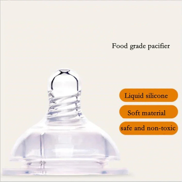 Bình sữa thủy tinh silicone cho bé chống rơi và chống đầy hơi
