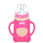 Bình sữa thủy tinh silicone cho bé chống rơi và chống đầy hơi