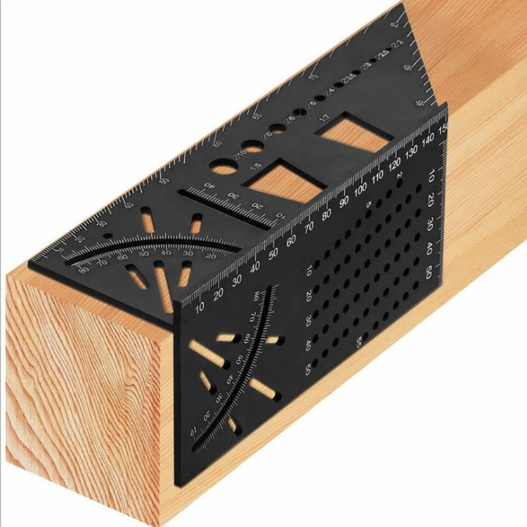 Thước dừng gỗ 3D Hợp kim nhôm Thước đo góc đa năng, Thước đo góc 3D