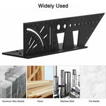 3D Woodworking Stop Gauge Aluminum Alloy Multi-function Angle Ruler, 3D Angle Ruler