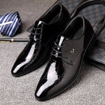 Giày Da Nam Mũi Nhọn Họa Tiết Da Cá Sấu Bóng, Size 38, 39, 40, 41, 42, 43, 44, 45