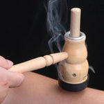 Hộp giác hơi moxibustion bằng gỗ hình quả bầu để giữ ẩm